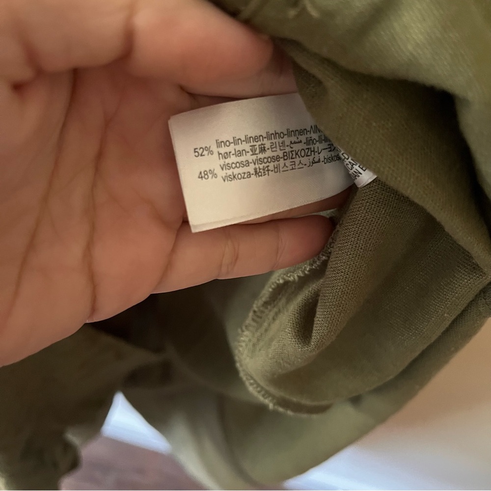 Zara Linen blend Button-Down Maxi Dress - Picture 3 of 3